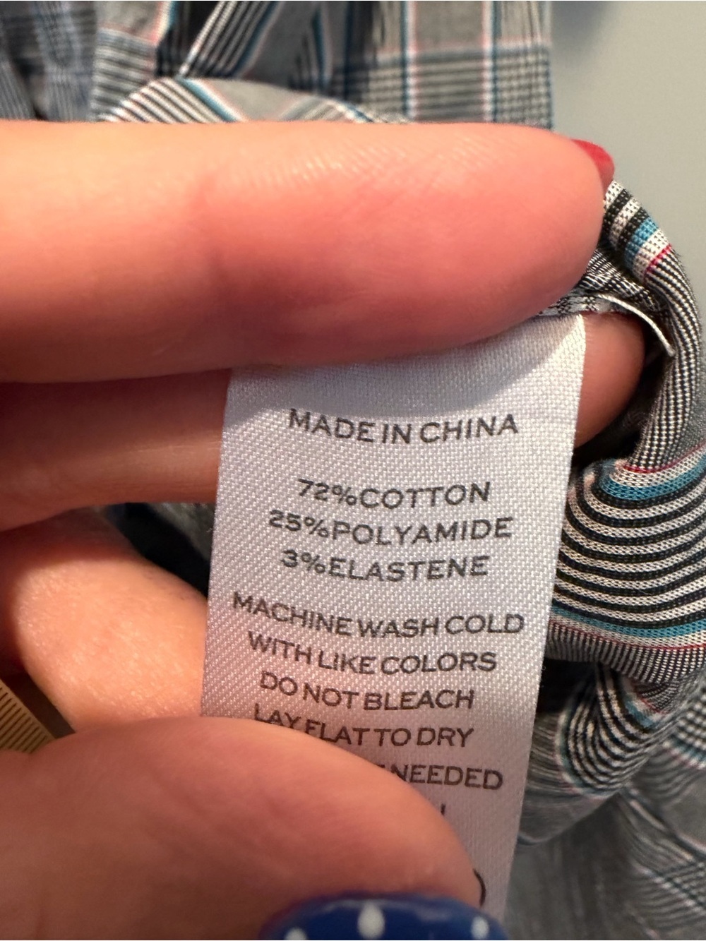 Hill House Gray-Blue Plaid Smocked Mini Dress - Picture 6 of 6